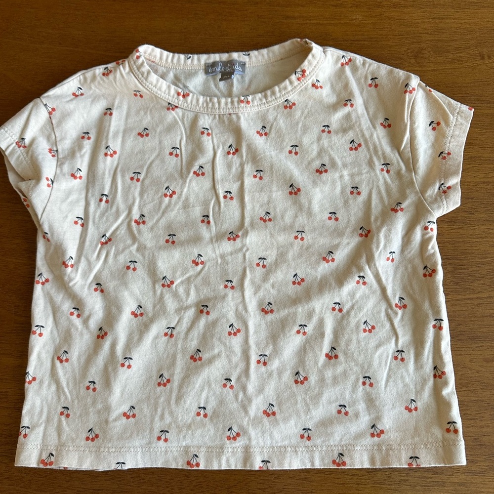 Emile et Ida French brand cherry t shirt
